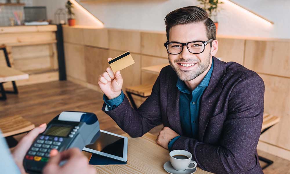Happy family with financial security